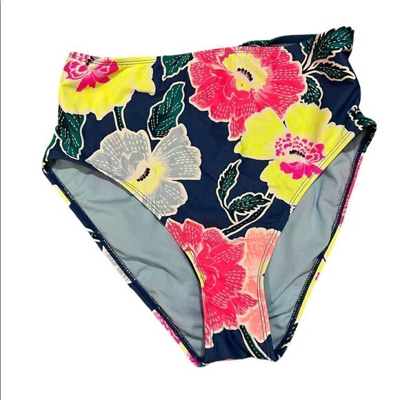 Xhilaration High Floral bikini Bottom sz M - Picture 1 of 3